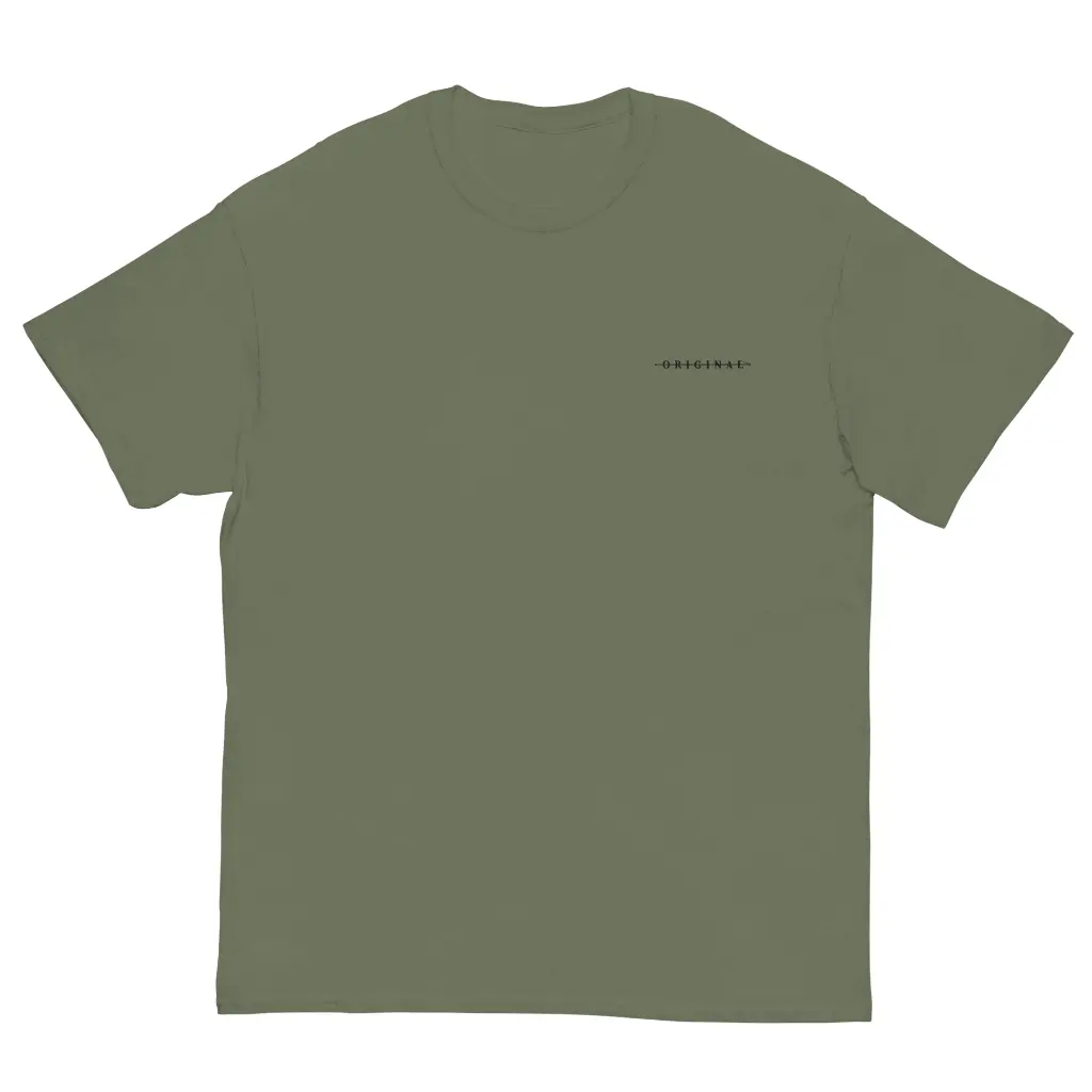 unisex-classic-tee-military-green-front-66f51f1abe136.webp